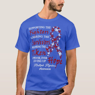 T-shirt Sensibilisation Au Myélome Multiple À L'Appui Des