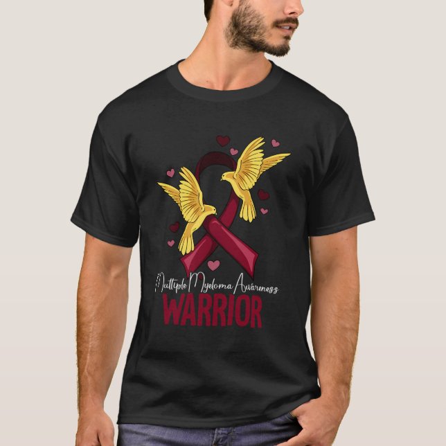 T-shirt Sensibilisation au myélome multiple du guerrier (Devant)
