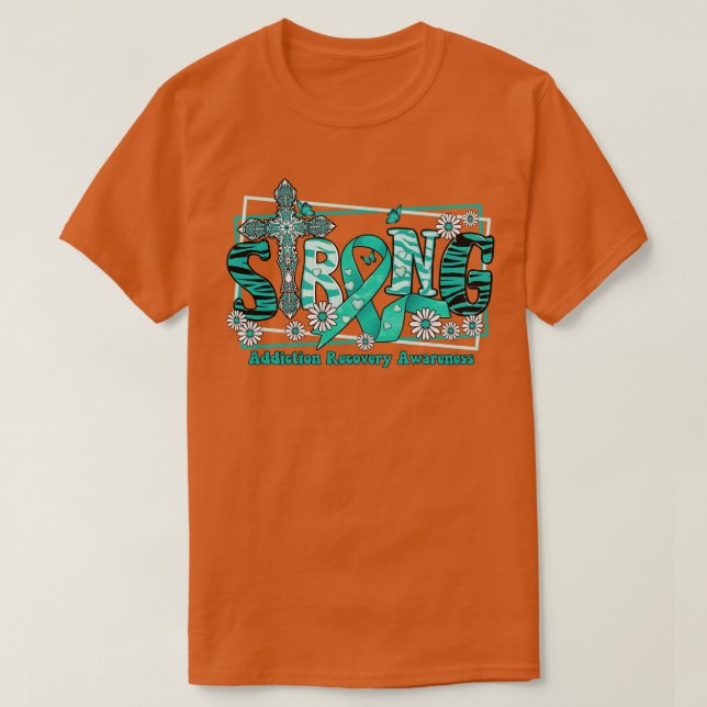 T-shirt Sensibilisation au rétablissement de la dépendance (Design devant)