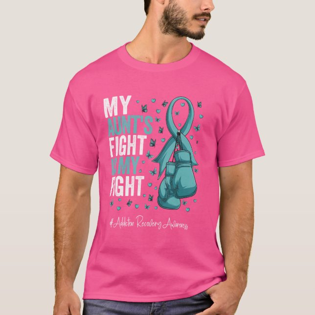 T-shirt Sensibilisation au rétablissement de la dépendance (Devant)
