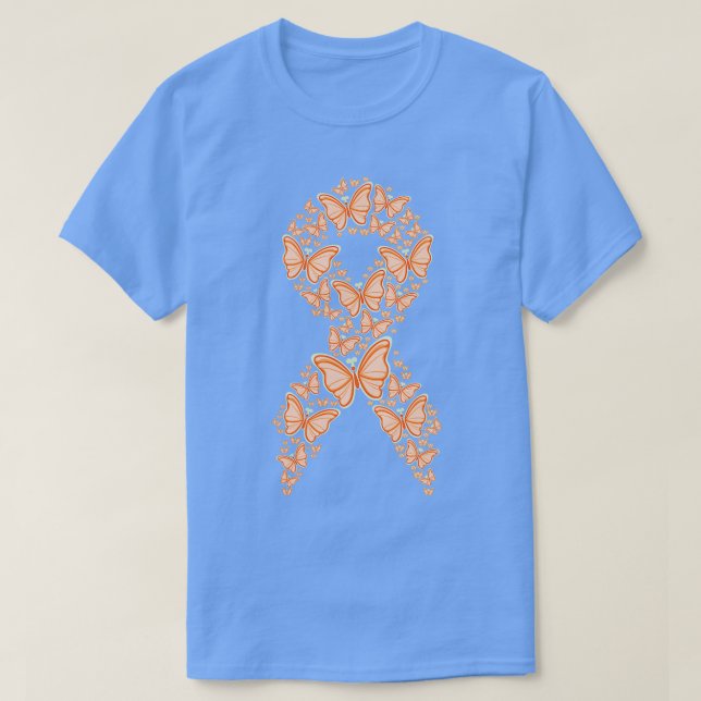 T-shirt Sensibilisation au ruban orange (Design devant)