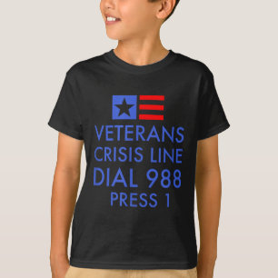 T-shirt Sensibilisation au suicide chez les vétérans - 988