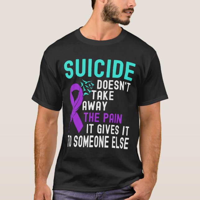 T-shirt Sensibilisation au suicide Prévention du suicide (Devant)
