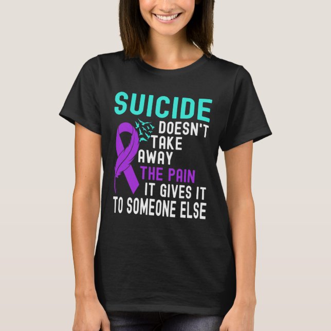 T-shirt Sensibilisation au suicide Prévention du suicide (Devant)