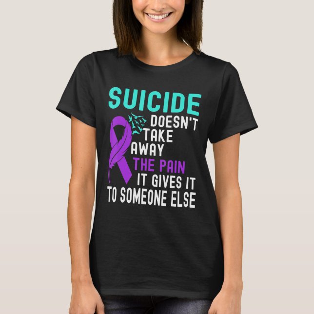 T-shirt Sensibilisation au suicide Prévention du suicide (Devant)