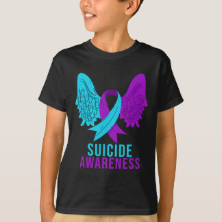 T-shirt Sensibilisation au suicide Ruban Santé mentale Dép