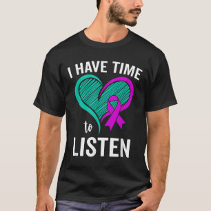 T-shirt Sensibilisation au suicide Ruban Santé mentale J'a