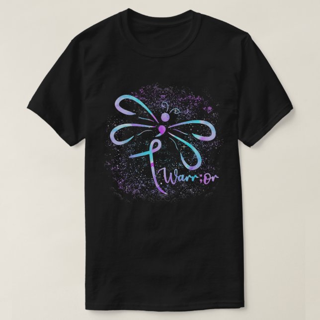 T-shirt Sensibilisation au suicide Semicolon Dragonfly San (Design devant)