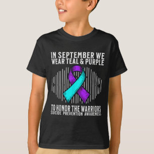 T-shirt Sensibilisation au suicide Soutien Mois de la sens