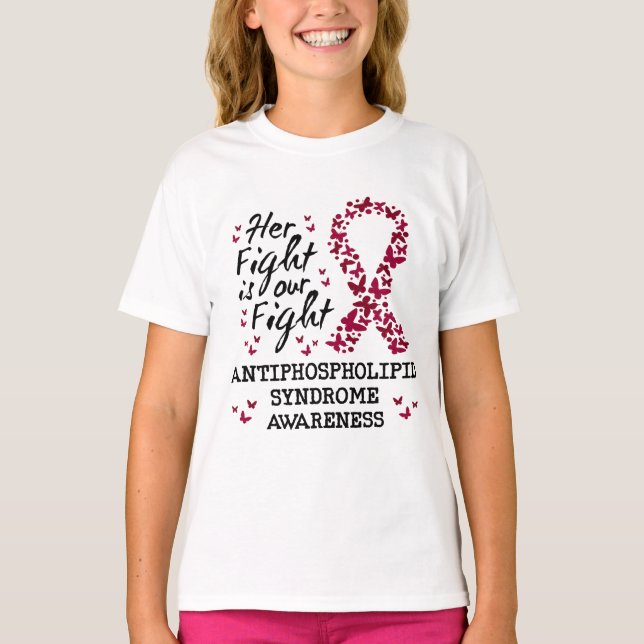 T-shirt Sensibilisation au syndrome antiphospholipidique (Devant)