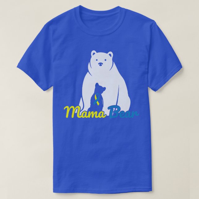 T-shirt Sensibilisation au syndrome de l'ours noir de mama (Design devant)