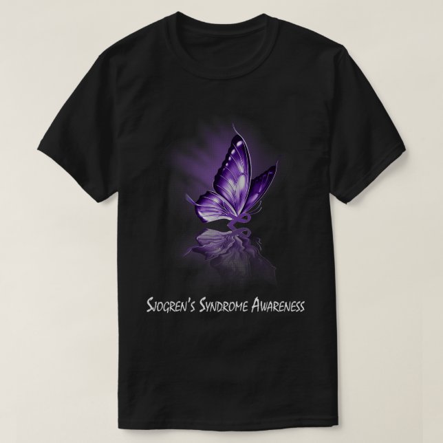 T-shirt Sensibilisation au syndrome du ruban papillon (Design devant)