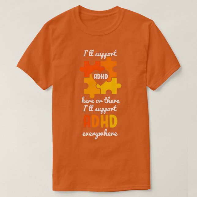 T-shirt Sensibilisation au TDAH 24 (Design devant)