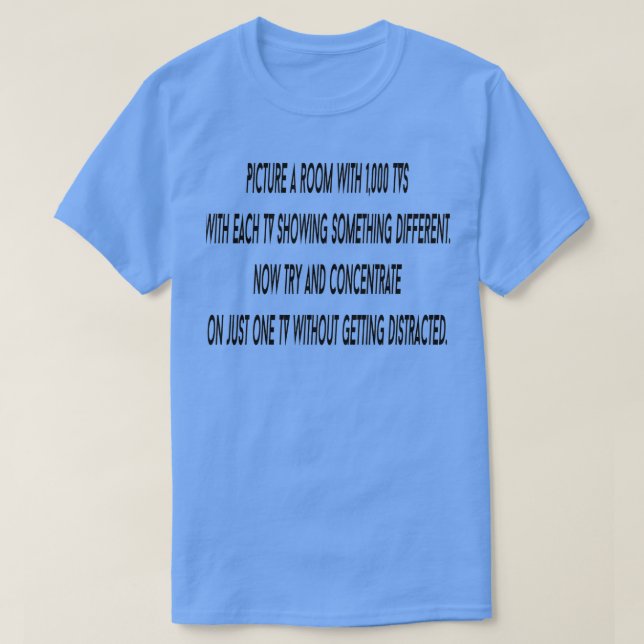 T-shirt Sensibilisation au TDAH 27 (Design devant)