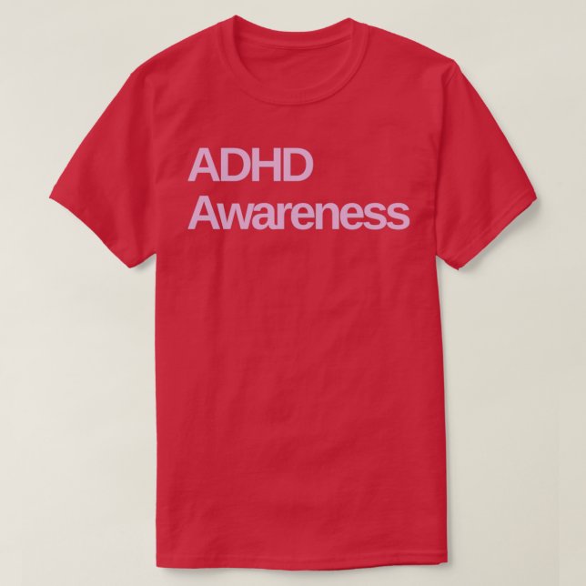 T-shirt Sensibilisation au TDAH 8 (Design devant)