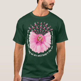 T-shirt Sensibilisation Au Tournesol Ruban Rose En Octobre