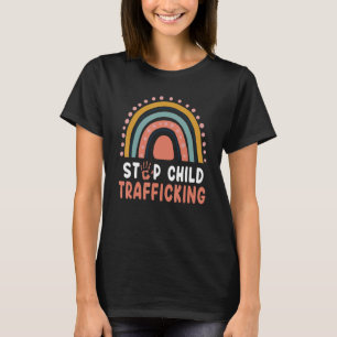 T-shirt Sensibilisation au Trafic d'Enfants Finissez-en Ne