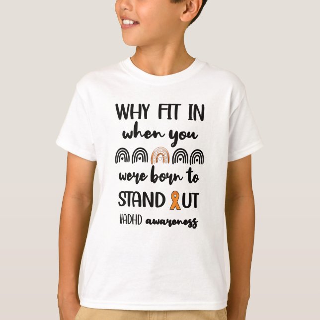 T-shirt Sensibilisation au trouble de l'attention du guerr (Devant)