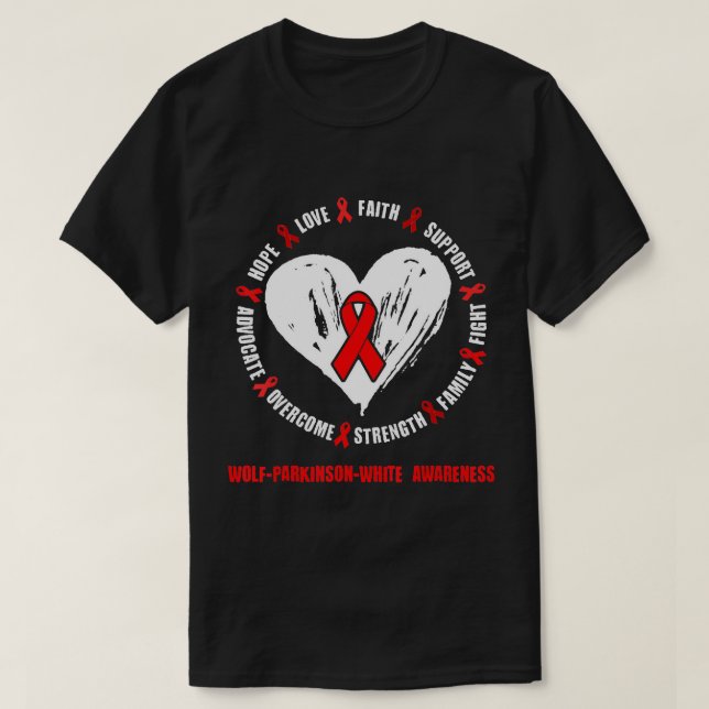 T-shirt Sensibilisation au Wolf-Parkinson-Blanc Syndrome d (Design devant)