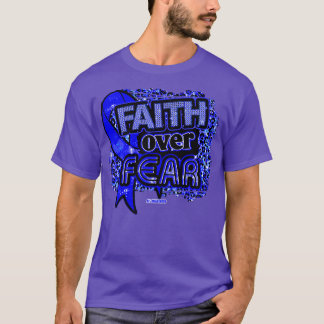 T-shirt Sensibilisation aussi Ruban Faith sur la peur Leop
