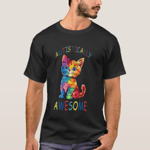 T-shirt Sensibilisation autistique géniale au chat autisti