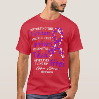 T-shirt Sensibilisation aux abus envers les aînés Appuyer 