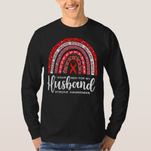 T-shirt Sensibilisation aux AVC Je Porte Du Rouge Pour Mon