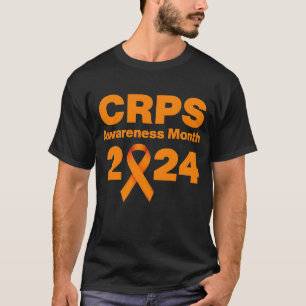 T-shirt Sensibilisation aux CRPS noirs 2024
