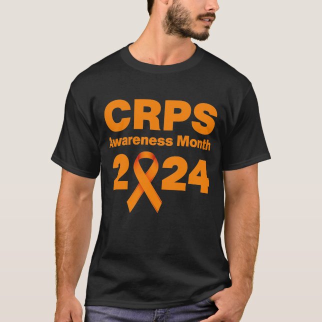 T-shirt Sensibilisation aux CRPS noirs 2024 (Devant)