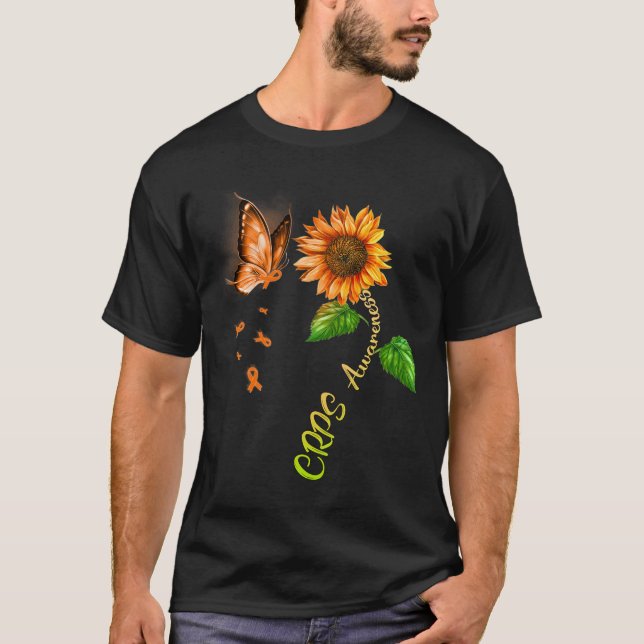 T-shirt Sensibilisation aux cultures de tournesol papillon (Devant)