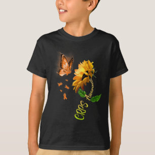 T-shirt Sensibilisation aux cultures de tournesol papillon