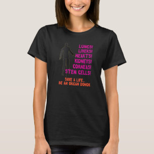 T-shirt Sensibilisation aux dons d'organes zombies Hallowe
