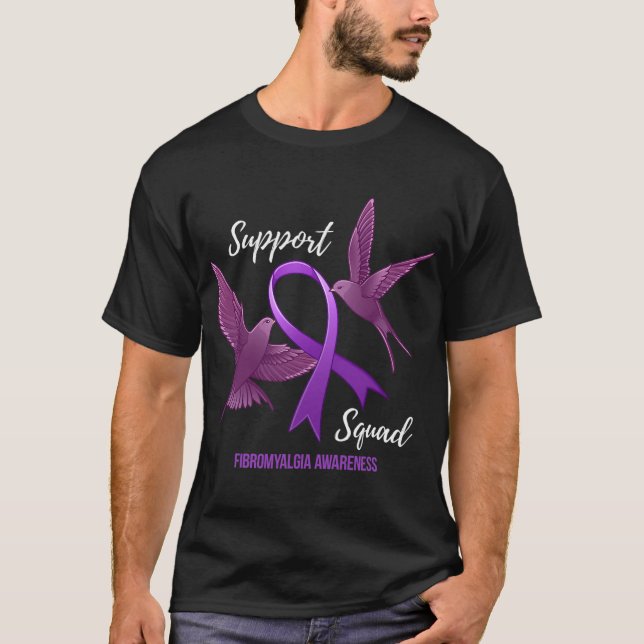 T-shirt Sensibilisation aux fibromyalgies de l'équipe (Devant)