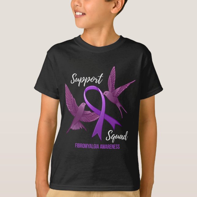 T-shirt Sensibilisation aux fibromyalgies de l'équipe (Devant)