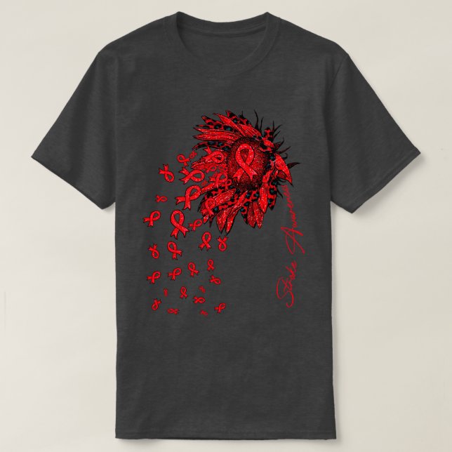 T-shirt Sensibilisation aux impacts Fleurs de rubans de to (Design devant)