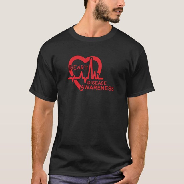T-shirt sensibilisation aux maladies cardiaques (Devant)
