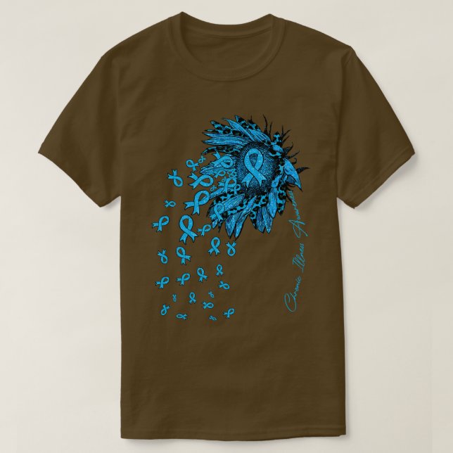 T-shirt Sensibilisation aux maladies chroniques Fleurs rub (Design devant)