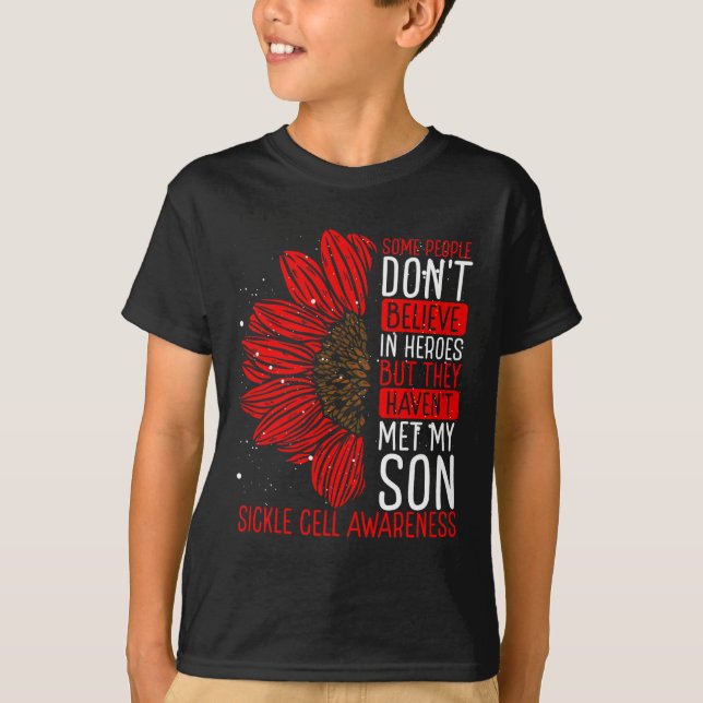 T-shirt Sensibilisation aux maladies de la faucille Ruban  (Devant)
