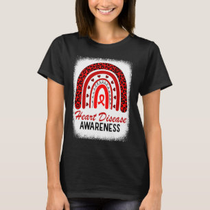 T-shirt Sensibilisation aux maladies du coeur arc-en-ciel 