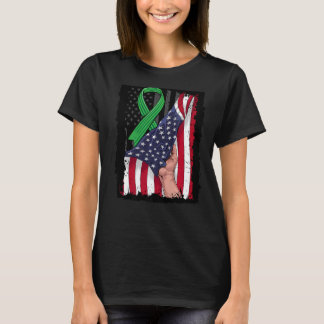 T-shirt Sensibilisation aux maladies du rein Drapeau améri