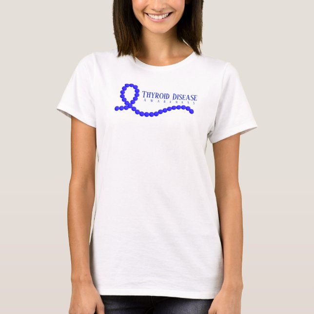 T-shirt Sensibilisation aux maladies thyroïdiennes Perles  (Devant)