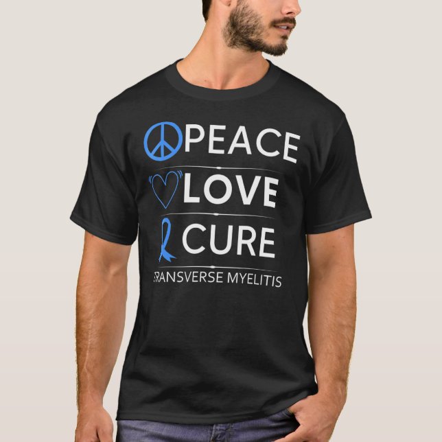 T-shirt Sensibilisation aux myélites transverses Guerrier  (Devant)
