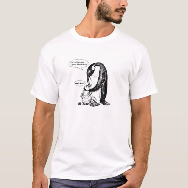 T-shirt Sensibilisation aux pingouins (Devant)