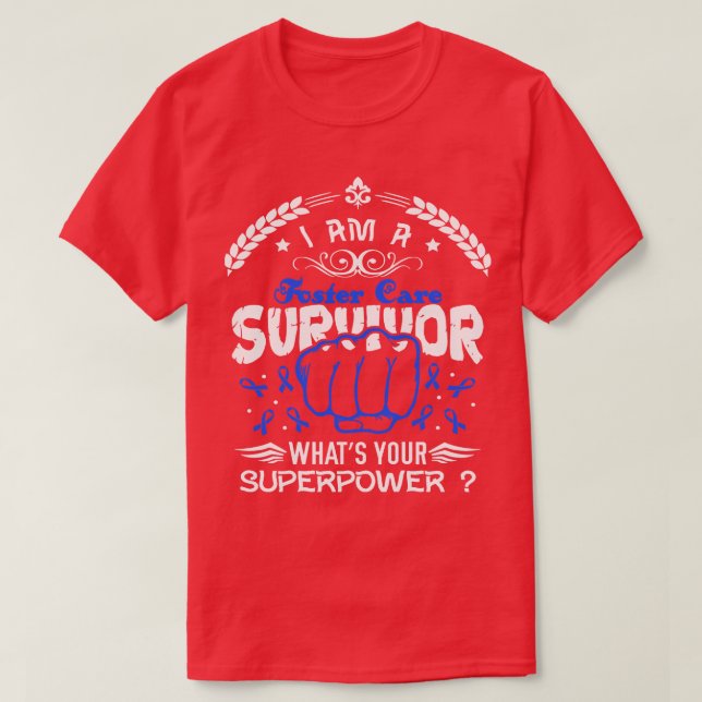 T-shirt Sensibilisation aux soins d'appoint Survivor Whats (Design devant)