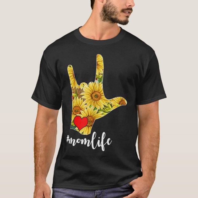 T-shirt Sensibilisation aux sourds ASL Langue des signes S (Devant)
