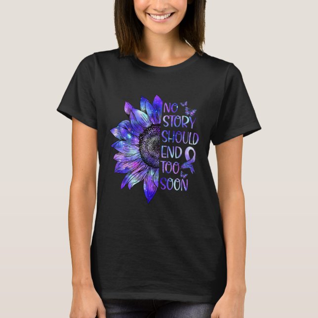 T-shirt Sensibilisation aux surdoses Aucune histoire ne de (Devant)