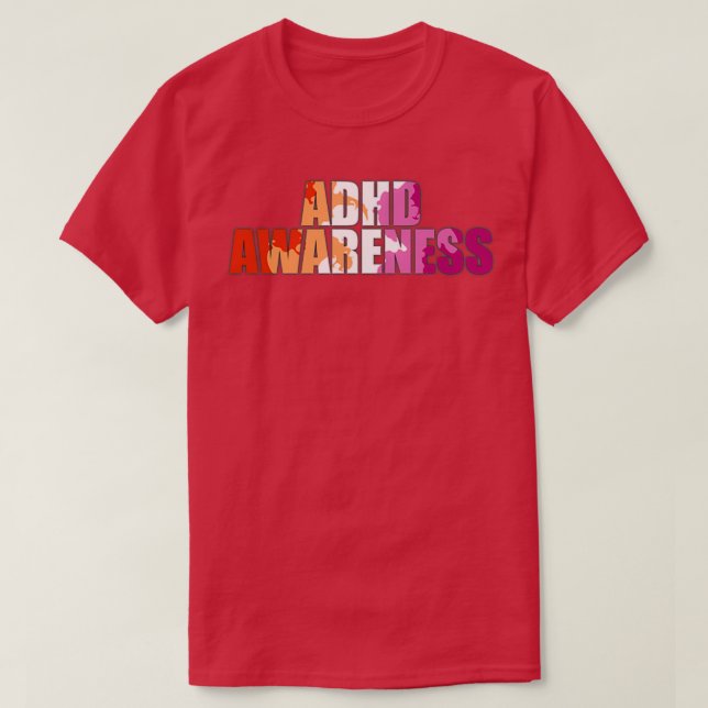 T-shirt Sensibilisation aux TDAH lesbiennes (Design devant)