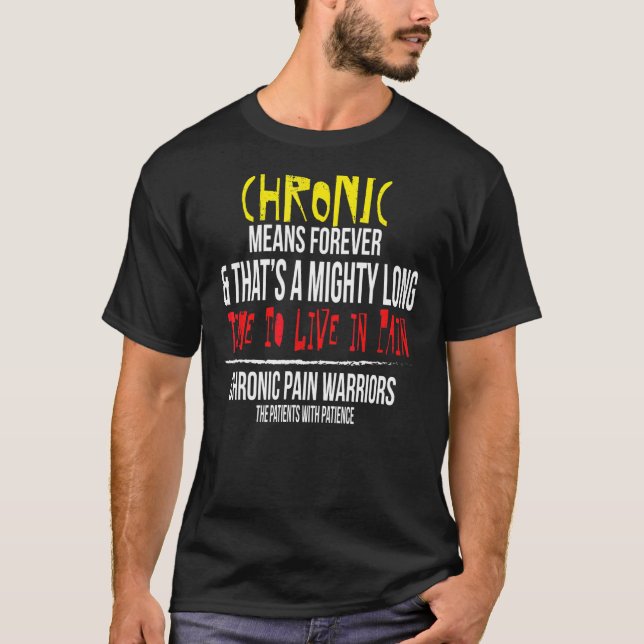 T-shirt Sensibilisation Chronique À La Douleur Pour Les Gu (Devant)