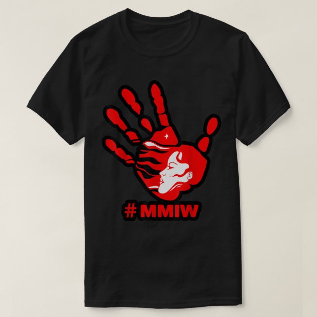 T-shirt Sensibilisation de la MMIW Femmes autochtones Art  (Design devant)