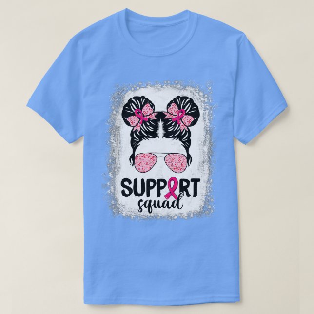T-shirt Sensibilisation des équipes de soutien au ruban ro (Design devant)